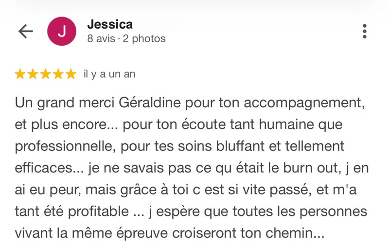 témoignage-burn-out--fatigue-chronique témoignage sur Centre de bien-être & de formation · Miramas · et à distance partout en France
