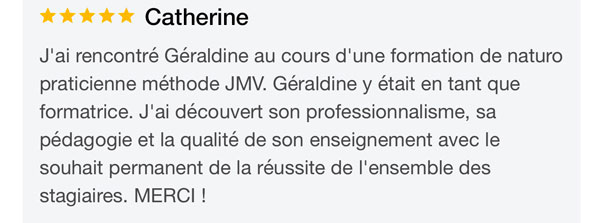 témoignage sur les formations de Géraldine Deley à Miramas